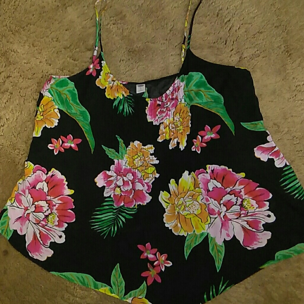EUC Old Navy Hawaiian print cami tank